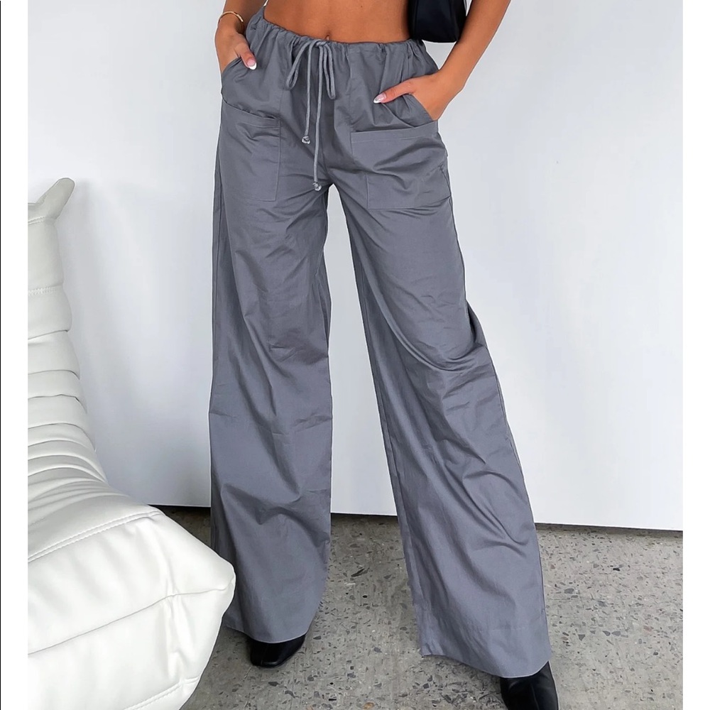 Everything I Want Cargo Pants- Charcoal